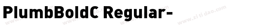 PlumbBoldC Regular字体转换